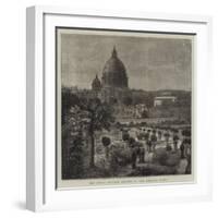 The Pope's Private Garden in the Vatican, Rome-null-Framed Giclee Print