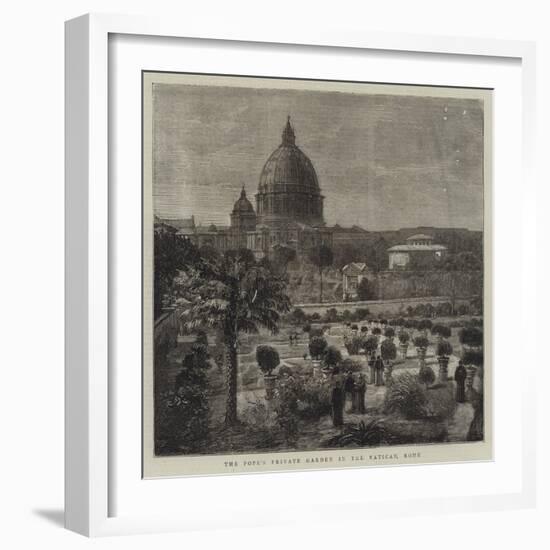 The Pope's Private Garden in the Vatican, Rome-null-Framed Giclee Print