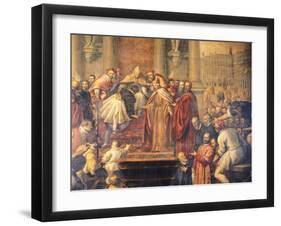 The Pope Sending Young Otto to Barbarossa to Negotiate Peace-Iacopo Negretti-Framed Giclee Print