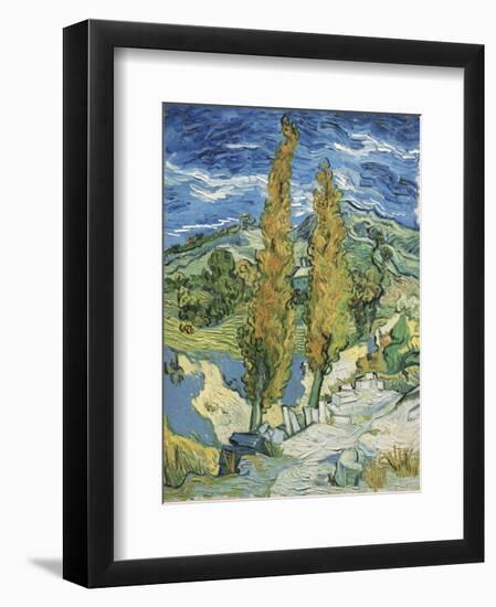 The Poplars at Saint-Rémy, 1889-Vincent van Gogh-Framed Art Print