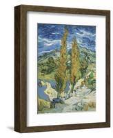 The Poplars at Saint-Remy, c.1889-Vincent van Gogh-Framed Art Print