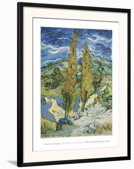 The Poplars at Saint-Remy, c.1889-Vincent van Gogh-Framed Art Print