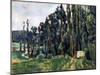 The Poplars, C1879-1882-Paul Cézanne-Mounted Giclee Print