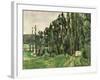 The Poplars, circa 1879-82-Paul Cézanne-Framed Giclee Print