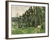 The Poplars, circa 1879-82-Paul Cézanne-Framed Giclee Print