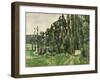 The Poplars, circa 1879-82-Paul Cézanne-Framed Giclee Print