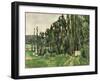 The Poplars, circa 1879-82-Paul Cézanne-Framed Giclee Print