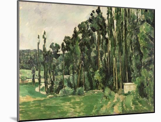 The Poplars, circa 1879-82-Paul Cézanne-Mounted Giclee Print