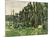 The Poplars, circa 1879-82-Paul Cézanne-Mounted Giclee Print