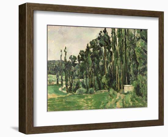 The Poplars, circa 1879-82-Paul Cézanne-Framed Giclee Print