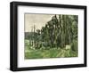 The Poplars, circa 1879-82-Paul Cézanne-Framed Giclee Print