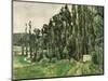 The Poplars, circa 1879-82-Paul Cézanne-Mounted Giclee Print