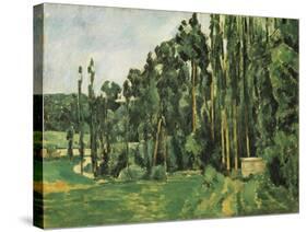 The Poplars (Les Peupliers)-Paul C?zanne-Stretched Canvas