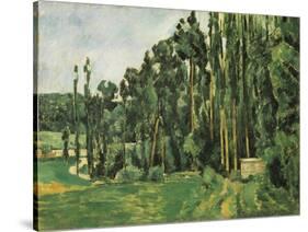 The Poplars (Les Peupliers)-Paul C?zanne-Stretched Canvas