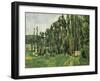 The Poplars (Les Peupliers)-Paul C?zanne-Framed Art Print