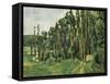 The Poplars (Les Peupliers)-Paul C?zanne-Framed Stretched Canvas