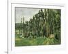 The Poplars (Les Peupliers)-Paul C?zanne-Framed Art Print