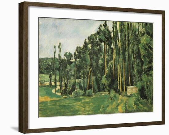 The Poplars (Les Peupliers)-Paul C?zanne-Framed Art Print