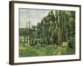 The Poplars (Les Peupliers)-Paul C?zanne-Framed Art Print