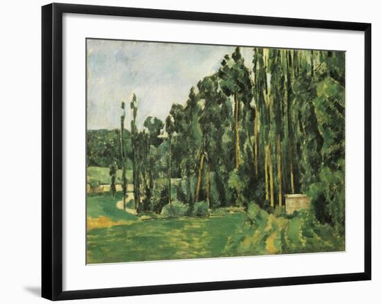 The Poplars (Les Peupliers)-Paul C?zanne-Framed Art Print