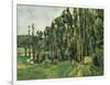 The Poplars (Les Peupliers)-Paul C?zanne-Framed Art Print