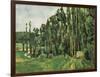 The Poplars (Les Peupliers)-Paul C?zanne-Framed Art Print