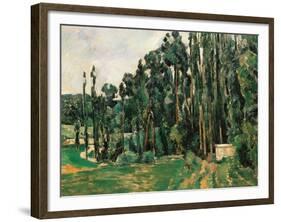 The Poplars-Paul Cézanne-Framed Giclee Print