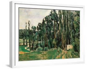 The Poplars-Paul Cézanne-Framed Giclee Print