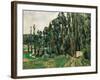 The Poplars-Paul Cézanne-Framed Giclee Print