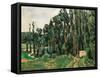 The Poplars-Paul Cézanne-Framed Stretched Canvas