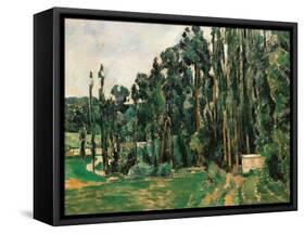 The Poplars-Paul Cézanne-Framed Stretched Canvas