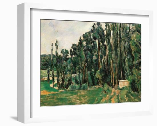 The Poplars-Paul Cézanne-Framed Giclee Print