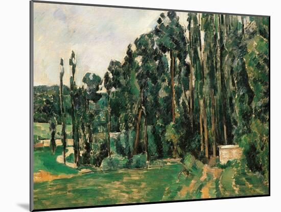 The Poplars-Paul Cézanne-Mounted Giclee Print