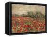 'The Poppy Field', c1900, (c1915)-George Hitchcock-Framed Stretched Canvas