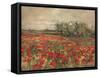 'The Poppy Field', c1900, (c1915)-George Hitchcock-Framed Stretched Canvas