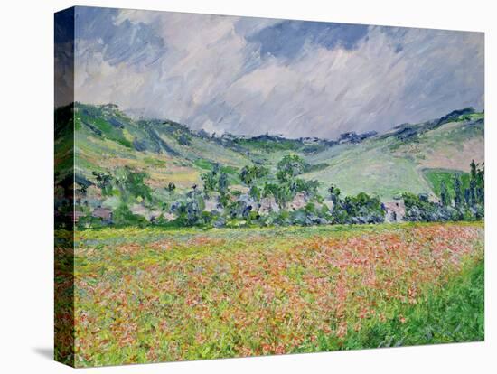 The Poppy Field Near Giverny, 1885-Claude Monet-Stretched Canvas