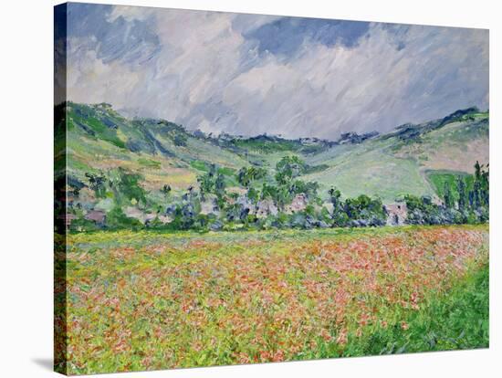 The Poppy Field Near Giverny, 1885-Claude Monet-Stretched Canvas