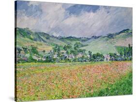 The Poppy Field Near Giverny, 1885-Claude Monet-Stretched Canvas