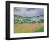 The Poppy Field Near Giverny, 1885-Claude Monet-Framed Premium Giclee Print