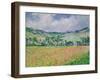 The Poppy Field Near Giverny, 1885-Claude Monet-Framed Giclee Print