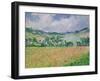 The Poppy Field Near Giverny, 1885-Claude Monet-Framed Giclee Print