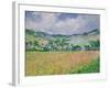 The Poppy Field Near Giverny, 1885-Claude Monet-Framed Giclee Print