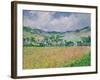 The Poppy Field Near Giverny, 1885-Claude Monet-Framed Giclee Print