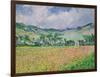 The Poppy Field Near Giverny, 1885-Claude Monet-Framed Giclee Print