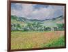 The Poppy Field Near Giverny, 1885-Claude Monet-Framed Giclee Print