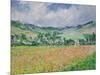 The Poppy Field Near Giverny, 1885-Claude Monet-Mounted Giclee Print