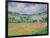 The Poppy Field Near Giverny, 1885-Claude Monet-Framed Giclee Print