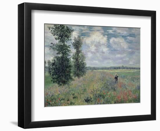 The Poppy Field-Claude Monet-Framed Premium Giclee Print