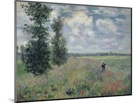 The Poppy Field-Claude Monet-Mounted Premium Giclee Print