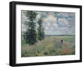 The Poppy Field-Claude Monet-Framed Giclee Print